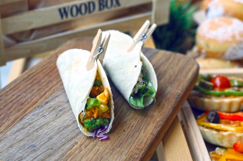 Chopt Veggie Hummus Wrap with roasted veggies