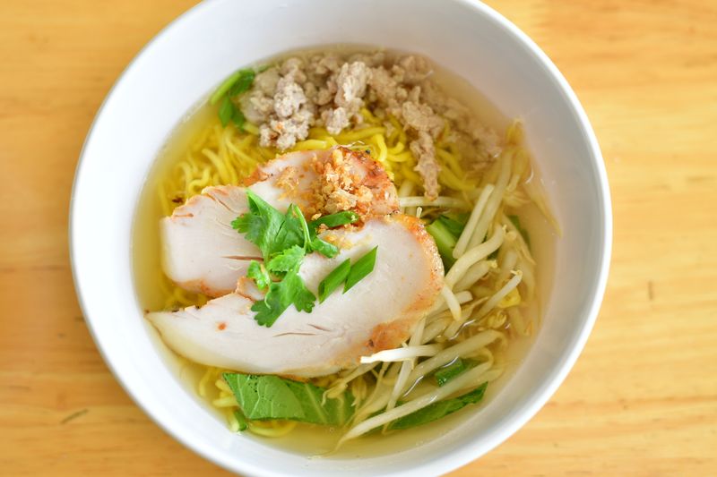 Freshly prepared chopt dishes with colorful ingredients