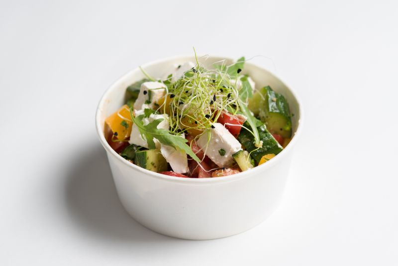 Fresh colorful salad bowl — chopt signature dish
